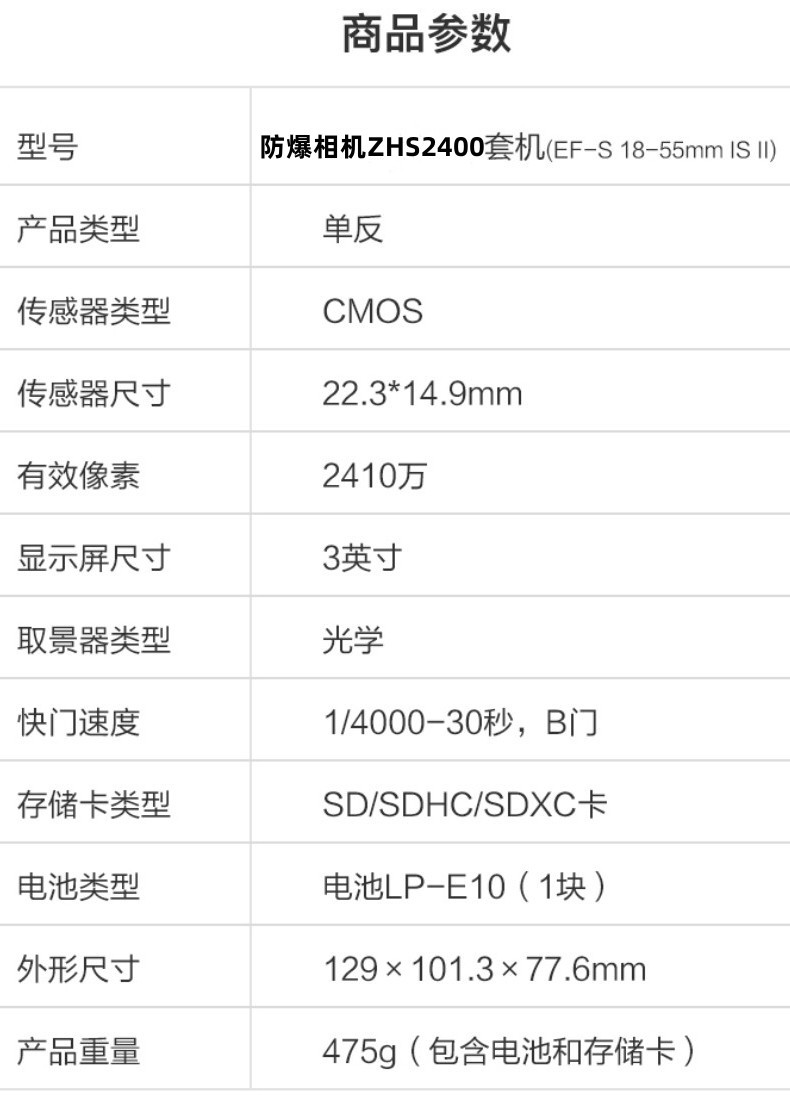 防爆相機詳情頁3